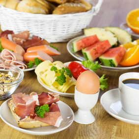 Frühstücksbuffet im Café Morizz